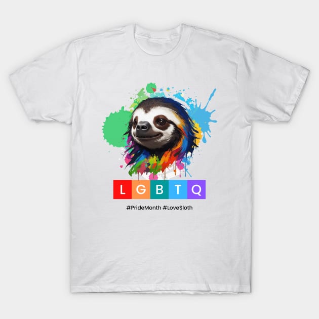 Sloth LGBTQ T-Shirt by Palita Design